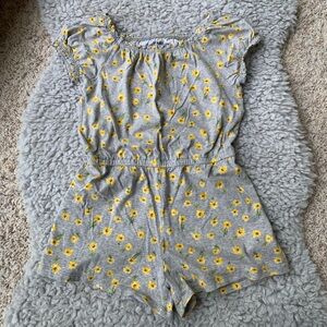 Girls Sunflower Romper